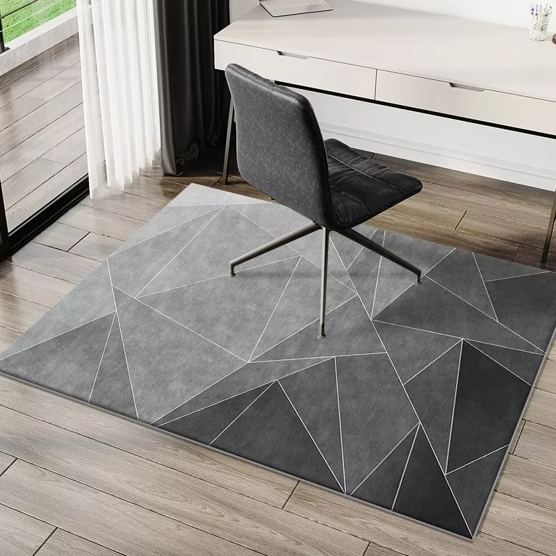Home Bathroom Floor Mats - VIKAMA Nowoczesna Geometryczna Mata Pod Krzesło
