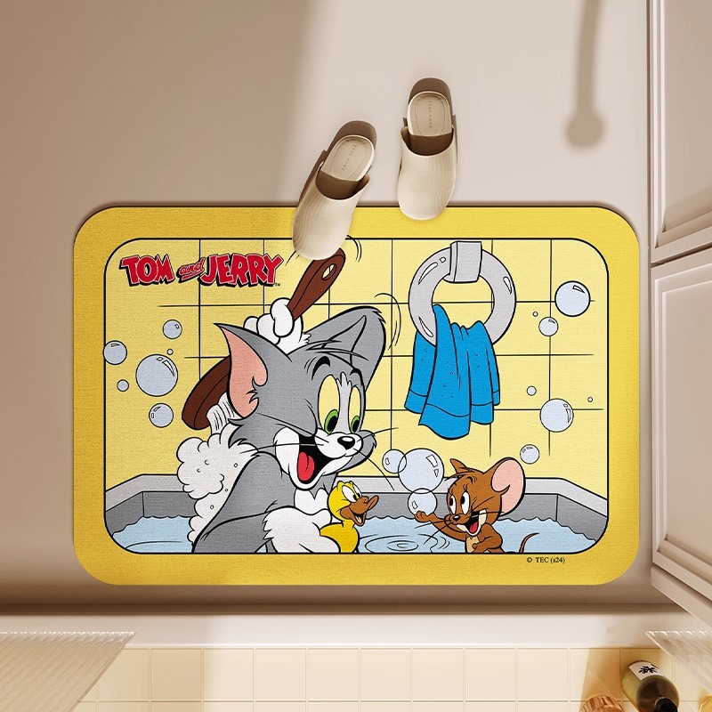 Non Slip Bath Mat - 40x60cm Mata podłogowa Tom i Jerry,