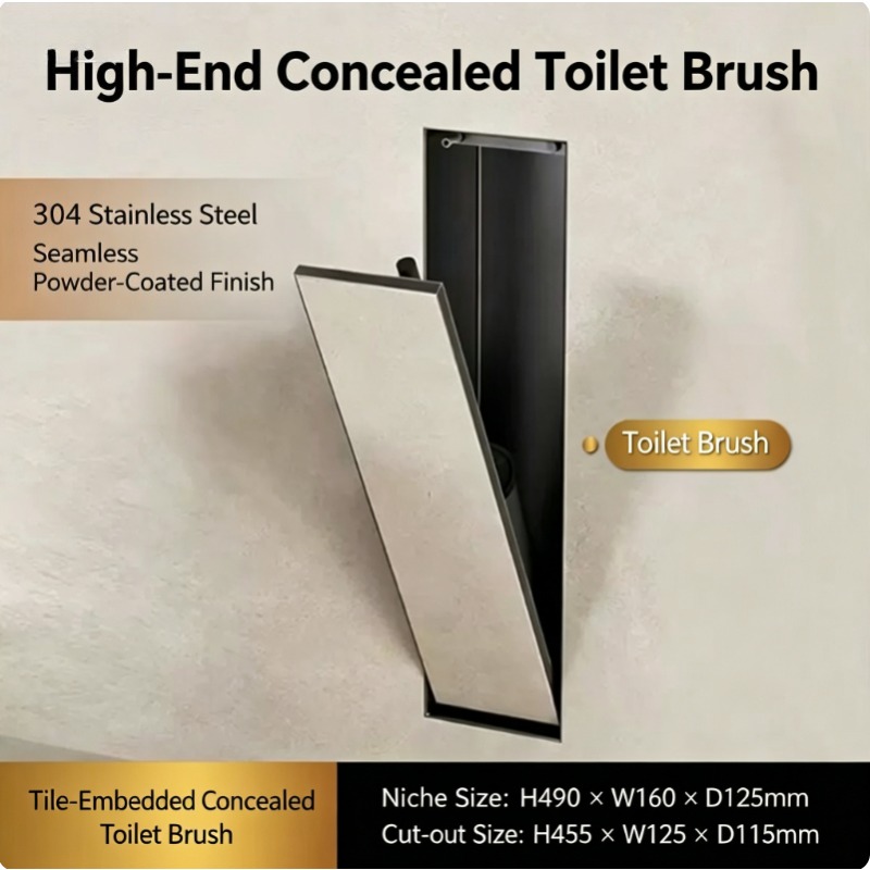 Toilet Brush Holder - Ukryty uchwyt na szczotkę do WC