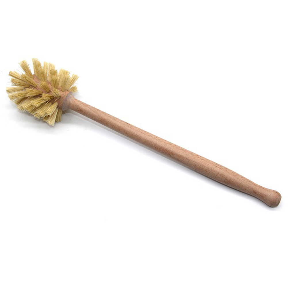 Toilet Brush Holder - 1 szt. Drewniana szczotka do WC