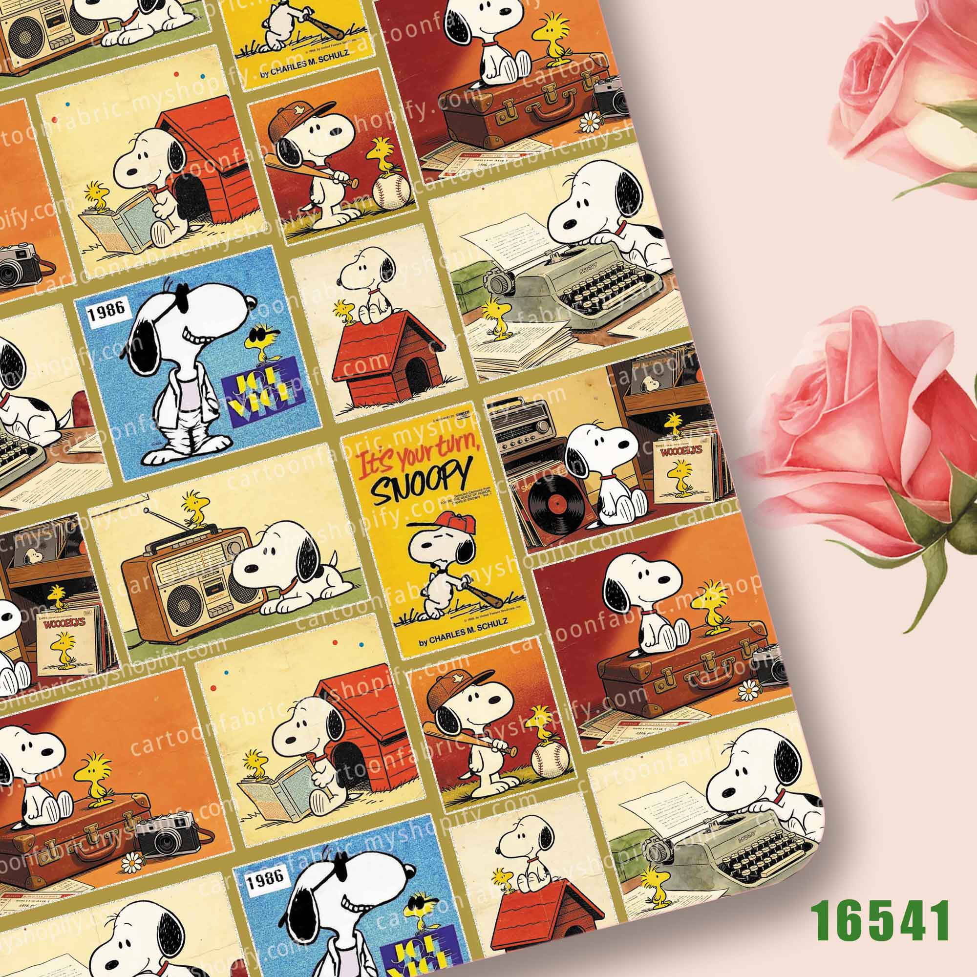 Home Bathroom Equipment - TAKARA TOMY Snoopy Tkanina 140x50CM z