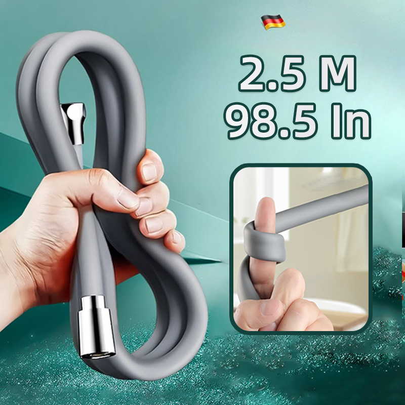 Home Bathroom Equipment - Wąż prysznicowy silikonowy 2,5 m szary,
