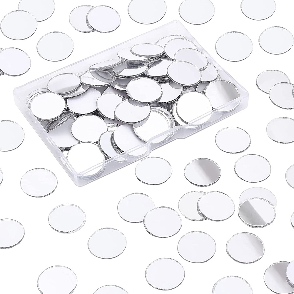 Home Bathroom Glass - 500 sztuk okrągłe Mini płytki mozaikowe