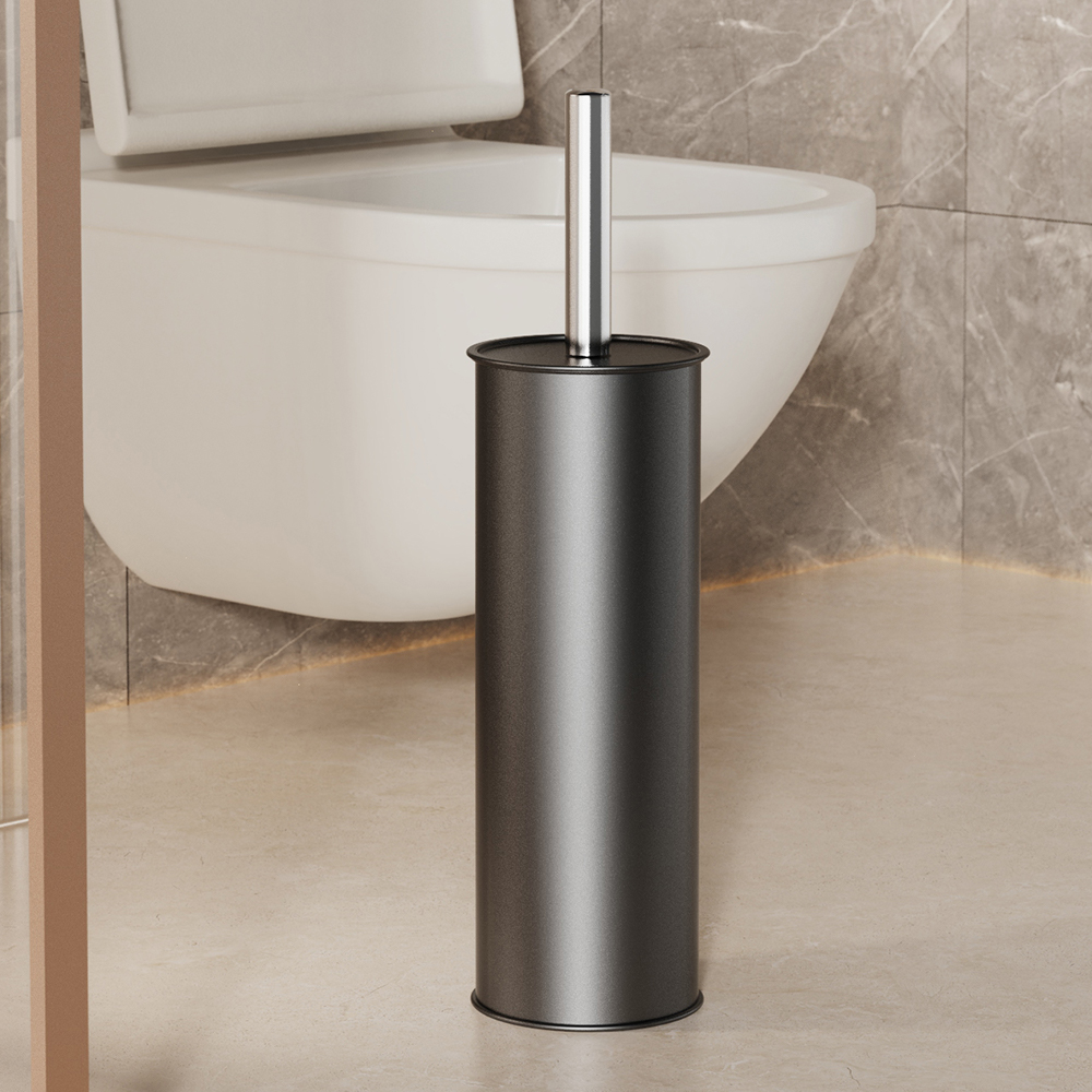 Toilet Brush Holder - Czarna szczotka do WC z uchwytem,