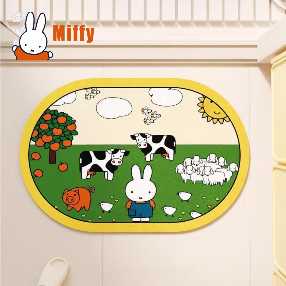 Non Slip Bath Mat - Urocza mata łazienkowa Miffy, słodki króliczek,