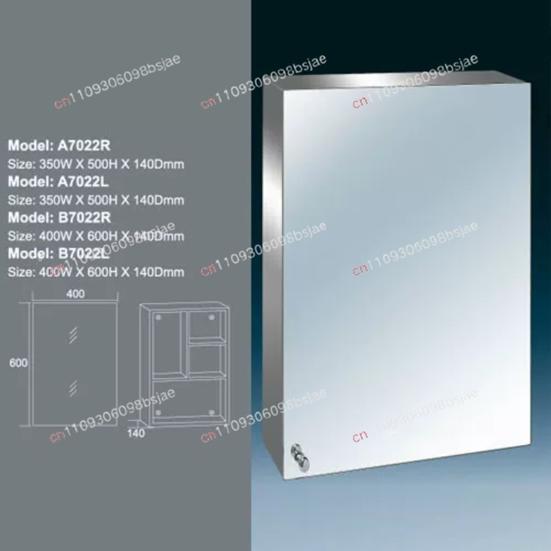 Szafka lustrzana ze stali nier – Bathroom Cabinet Mirror recenzja i cena