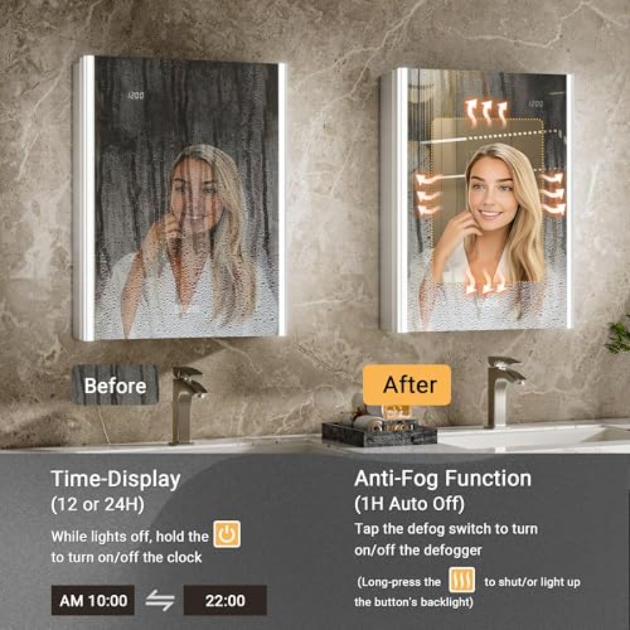 Lustro do szafki łazienkowej z – Bathroom Cabinet Mirror recenzja i cena