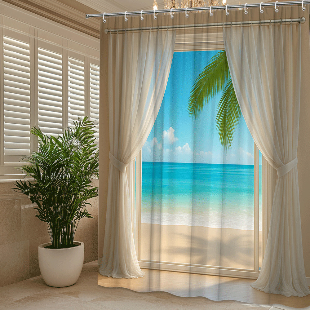 Zasłona prysznicowa z motywem  – Home Bathroom Spa Ideas recenzja i cena