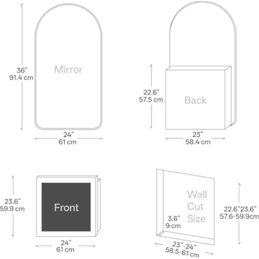 Szafka łazienkowa na leki z łu – Bathroom Cabinet Mirror recenzja i cena
