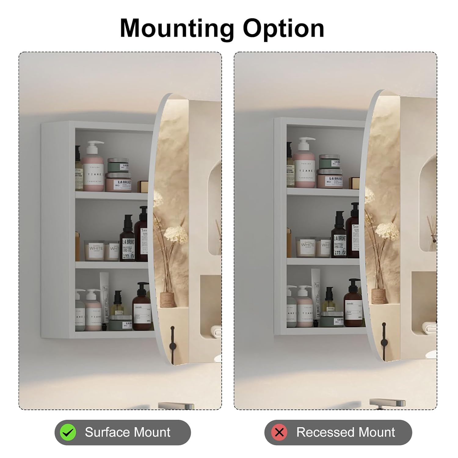 Owalna szafka łazienkowa z lus – Bathroom Cabinet Mirror recenzja i cena