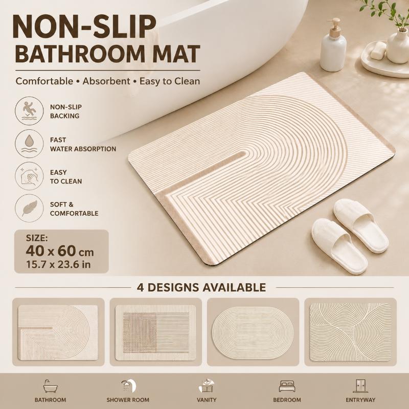 Beżowa mata łazienkowa z diato – Non Slip Bath Mat recenzja i cena
