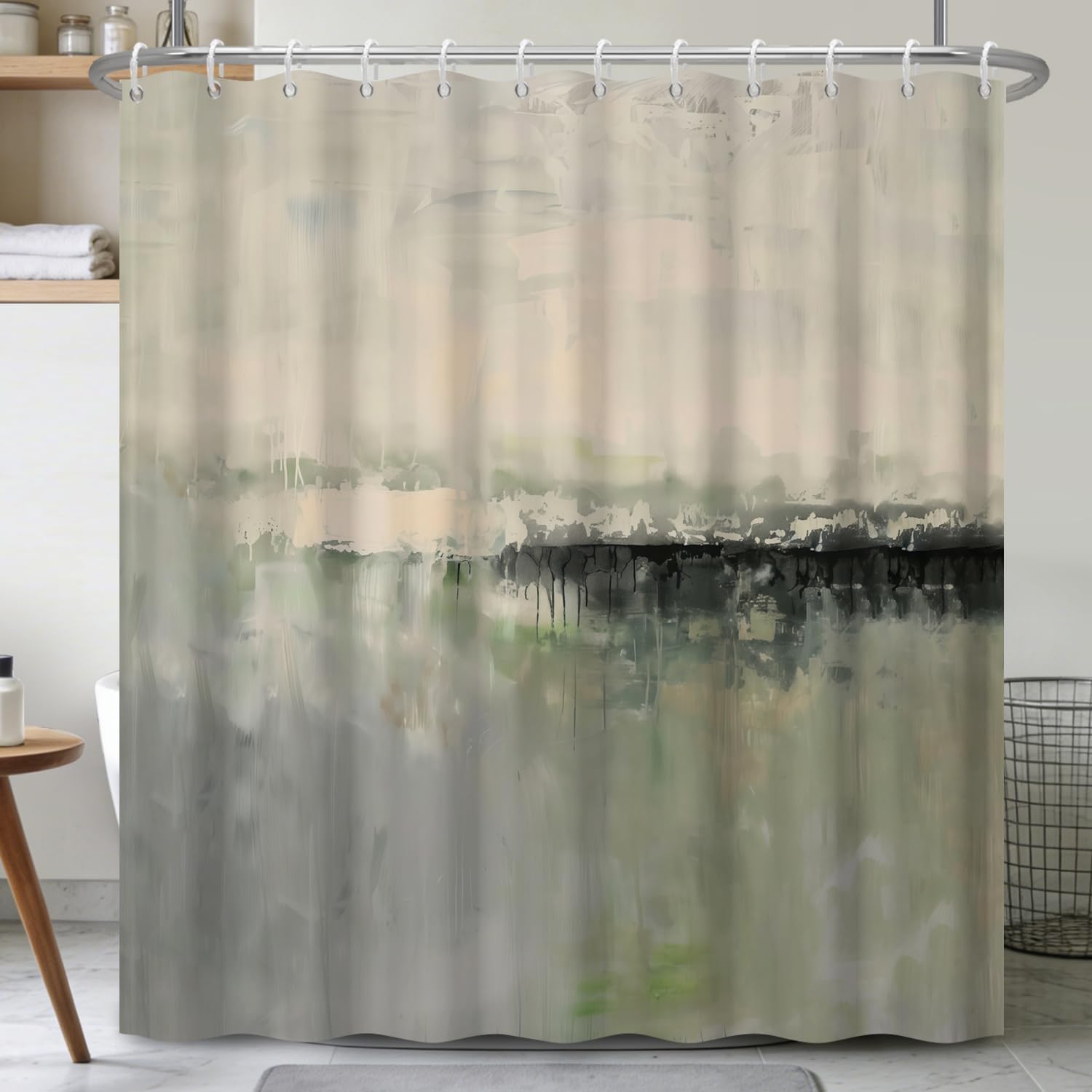 Wodoodporna abstrakcyjna zasło – Home Bathroom Spa Ideas recenzja i cena