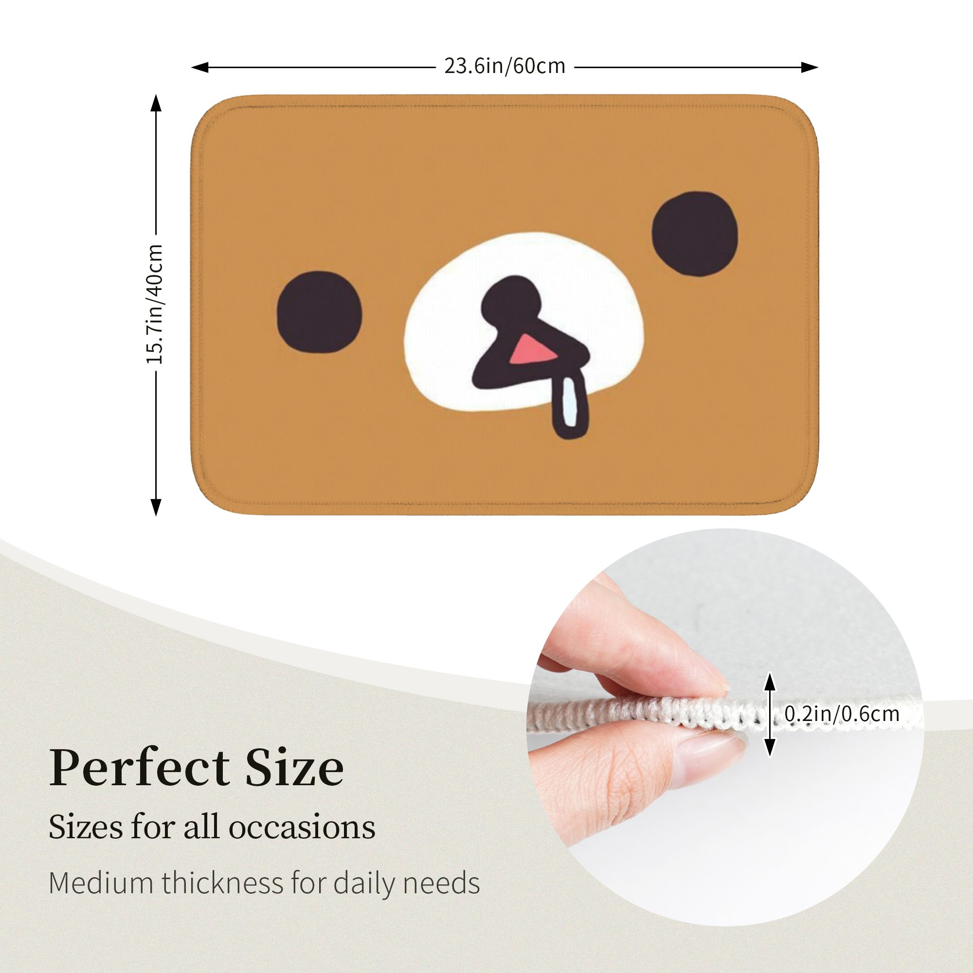 Mata podłogowa R-Rilakkuma, an – Home Bathroom Rugs recenzja i cena