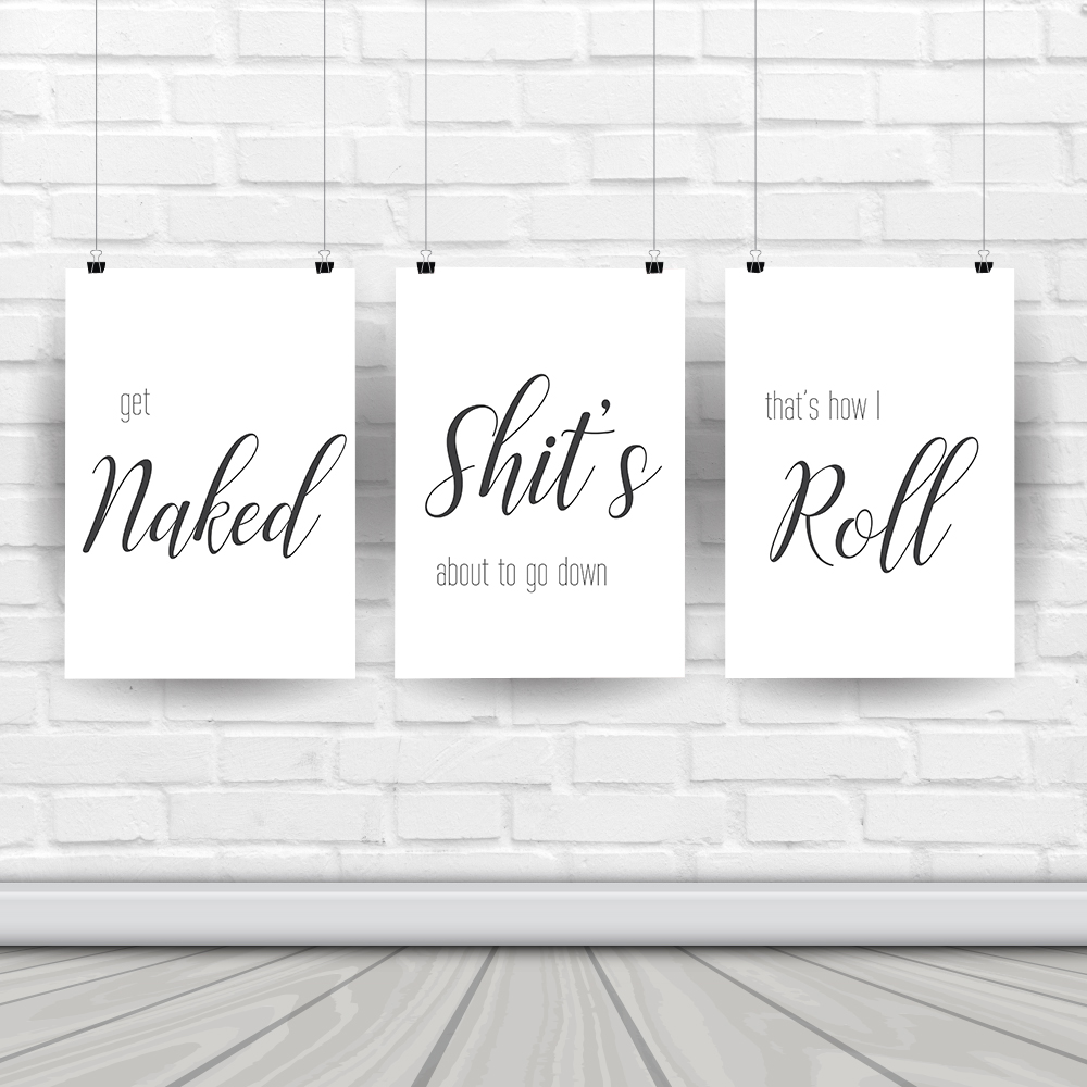 Wall Art Canvas Painting Funny – Home Bathroom Rules recenzja i cena
