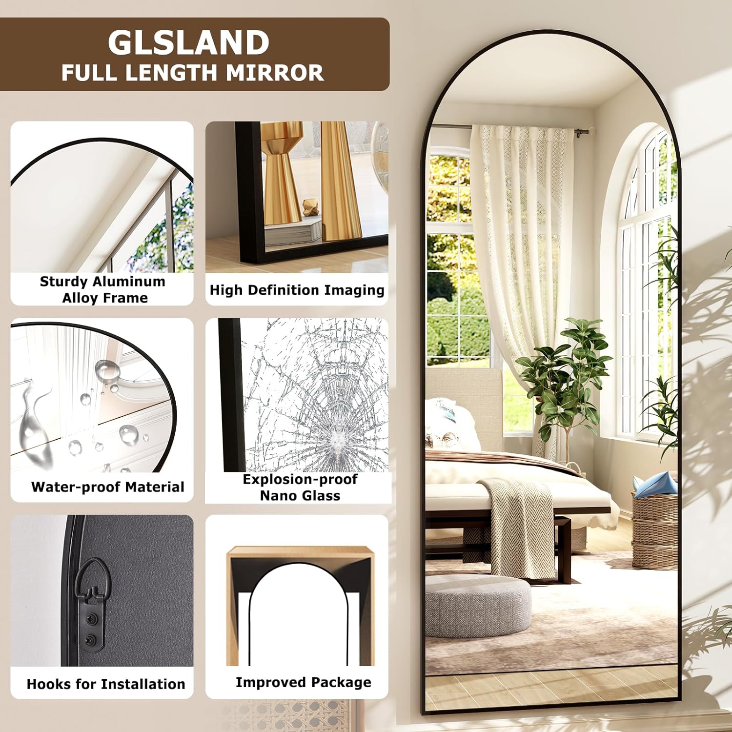 Lustro łukowe na całej długośc – Home Bathroom Glass recenzja i cena