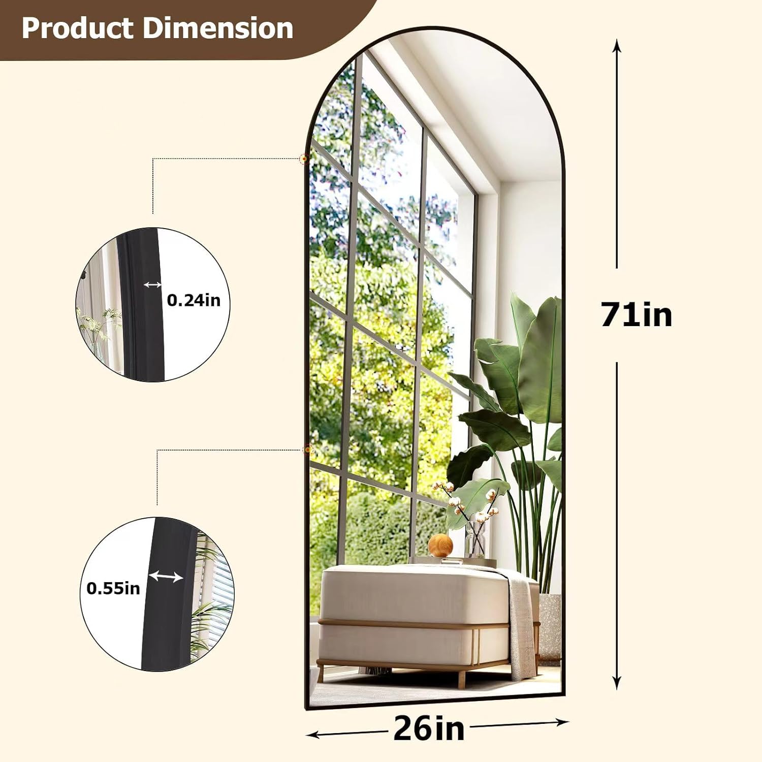 Lustro łukowe na całej długośc – Home Bathroom Glass recenzja i cena