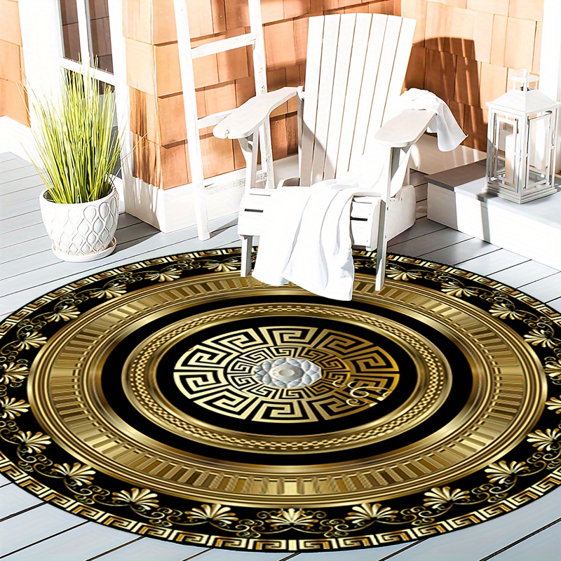 Okrągły dywan z flaneli z moty – Home Bathroom Floor Mats recenzja i cena