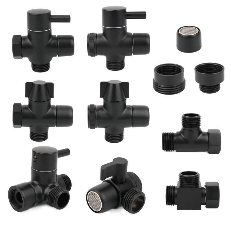 Czarny mosiężny adapter ramien – Home Kitchen Bathroom Marketing recenzja i cena