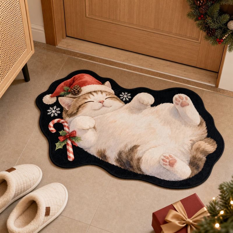 VIKAMA Świąteczna wycieraczka  – Home Bathroom Rugs recenzja i cena