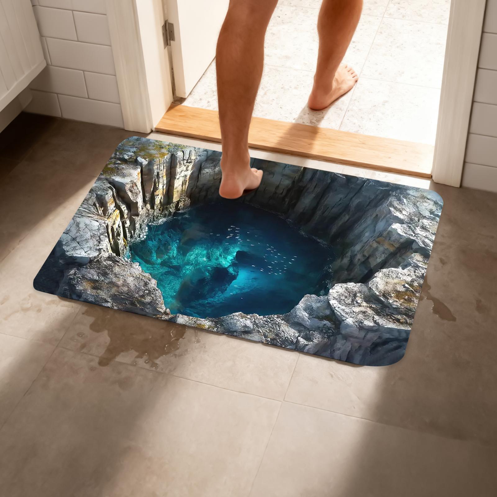 Dywan z efektem iluzji optyczn – Home Bathroom Floor Mats recenzja i cena