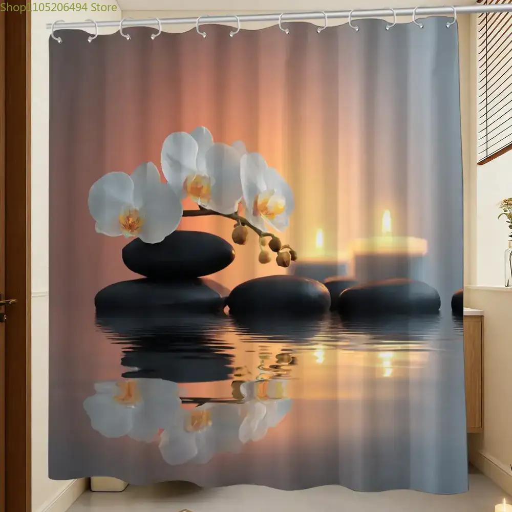 Zasłona prysznicowa Zen Orchid – Home Bathroom Spa Ideas recenzja i cena