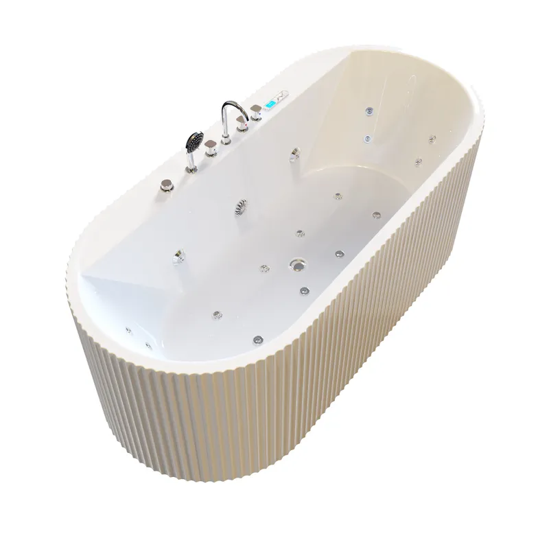 Nowoczesna, owalna wanna akryl – Home Bathroom Design Simple recenzja i cena