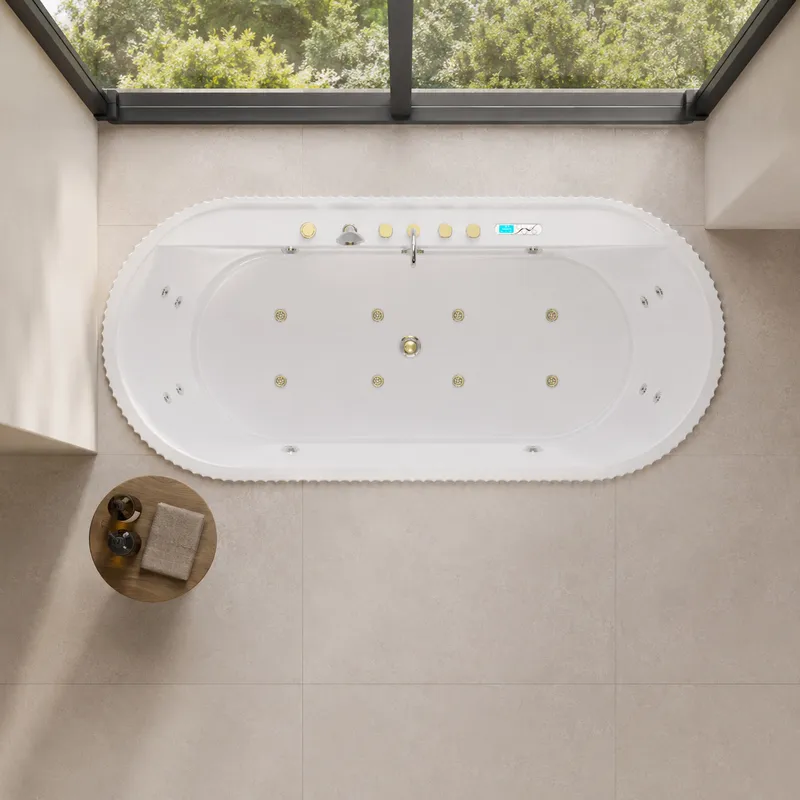 Nowoczesna, owalna wanna akryl – Home Bathroom Design Simple recenzja i cena